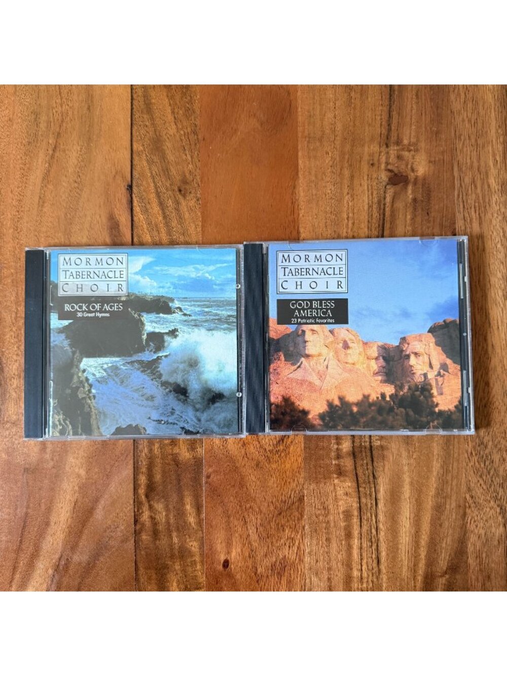 Mormon Tabernacle Choir 2 CD Lot Rock of Ages God Bless America Hymns Patriotic